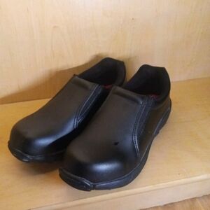 Brazos Women's Steel Toe Black Shoes Size 9.5BM